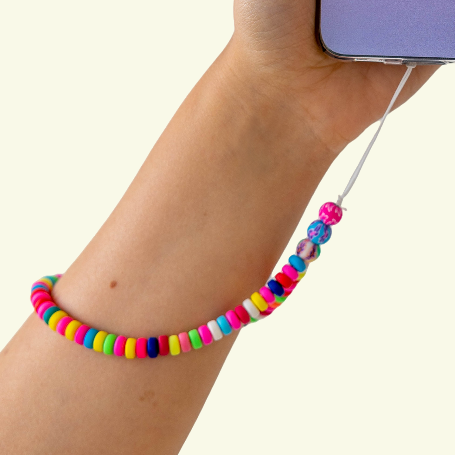 Pulsera para Móviles de Cuentas Coloridas